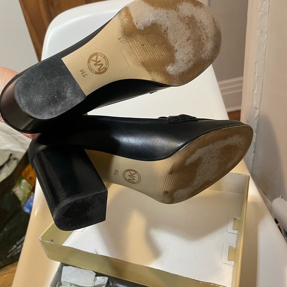 Michael Kors Black Leather Loafers for Women - Picture 5 of 7